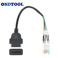 Universal Female OBD 16 Pin Adapter Cable K Can OBD2 Engine Fault Detector Connector Cable Fits