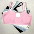 3pcs/lot Thin Strap Cotton Student Girl Summer Vest-style Small Sling Bra 7-15 Years Training Teens