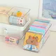 MINKYS New Kawaii Acrylic Stickers Kpop Photocards Storage Box Desktop Organizer Pen Holder School