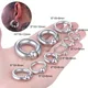 Stainelss Steel Large Captive Bead Rings PIERC Nose Hoop Weights for Ear Expander Septum Piercing