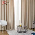 Modern Hall Blackout Curtains for Living Room Girl Bedroom Long Curtain for Windows Ready-made