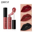 QIBEST Matte Lip Gloss Lip Makeup 34 Colors Velet Nude Waterproof Lipgloss Matte Lipstick Liquid