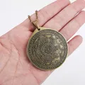 Seven Archangel Solomon Kabbalah Pendant Vintage Angel Seal Necklace Personality Men Amulet Jewelry