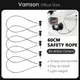 Stainless Steel Silver Black Safety 60cm Tether Lanyard Strap for GoPro Hero