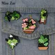 Cats in Plants Enamel Pins Custom Black Cat Potted Plant Brooches Lapel Badges Fun Animal