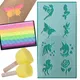 High Quality Plastic Face Painting Stencil Glitter Tattoo Reusable Temporary Tattoo Templates Body