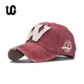 2023 Cotton Embroidery Letter W Baseball Cap Snapback Caps Bone casquette Hat Distressed Wearing