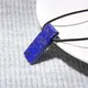 Natural Stone Pendant Necklace Raw Blue lapis lazuli Amazonite Aquamarines Stone Beads Pendant