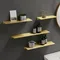 Brushed Gold Black White Bathroom Storage Rack 30-50cm Modern Bathroom Shelves Kitchen Wall Shelf