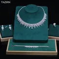 TAZIRN Africa Dubai Nigeria 5A Cubic Zirconia 2/4PCS Jewelry Set For Women Wedding Party Luxury