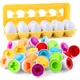 Montessori Learning Educational Math Toy Baby Development Toy Shape Match Puzzles Eggs Game Sensory
