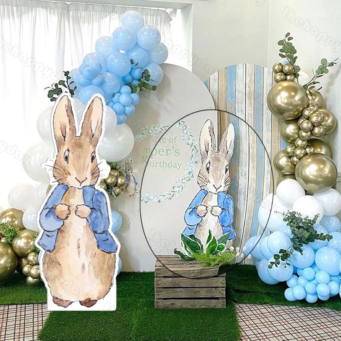 36/24/18'' Rabbit KT Board Party Cutout Jungle Safari Birthday Balloons Baby Shower Wild One 1st Birthday Party Decorations