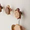Household Solid Wood Hook Kitchen Item Wall Hook Hanger Punch Creative Animal Turtle Decorative
