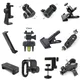 Tablet Stand Bracket Ring Light Ball Head Tripod Adapter Photography Camera Hot Shoe Phone Clip