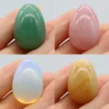 1pc Natural Crystal Mini Egg Statue Green Aventurine Rose Pink Quartz Polishing Boutique Ornaments