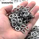 50/100pcs Fishing Solid Ring Heavy Duty Lures Lead Jigging Ring 304 Stainless Steel Snap Split Ring