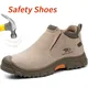 Welding Safety Boots For Men Anti-smashing Construction Work Shoes Puncture Proof Indestructible