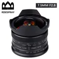 RISESPRAY 7.5mm F2.8 II 190° APS-C Manual Fixed Fisheye Lens for Olympus Panasonic Micro 4/3 M4/3