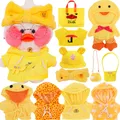 30 LalaFanfan Duck Yellow Series Clothes Accessories Stuffed Soft Duck Figure Toy Animal Birthday