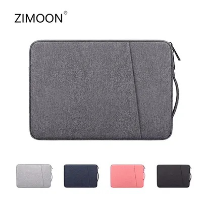 Side Carry Laptop Bag with Front Bag for iPad 13/14/15 inch Notebook Case for Macbook Computer Handbag Laptop Sleeve Briefcase