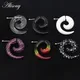 1 Pair Acrylic Fake Cheater Spiral Ear Taper Stretcher Expanders Gauge Earlobe Earring Piercing Body