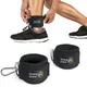 Gym Ankle Strap Padded Fitness Equipment Double D-ring Adjustable Ankle Weight Leg Training Brace