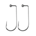 50pcs/lot 90 Degree Jig Fly Fishhook Tying Strong Wire Fish Hook Size 6 4 2 1 1/0-4/0 Aberdeen Jig