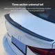 3Pcs Universal Black Trunk Tail Rear Wing Spoiler 115-125Cm For BMW For Tesla For Audi Toyota Honda