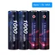 1.5v AAA Lithium Rechargeable Battery 1000mWh AAA Battery 1.5v AAA Li-ion Rechargeable Batteries AAA