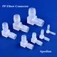 5~200pcs 4~20mm PP Elbow Connectors Aquarium Tank Fittings Air Pump Aerator Pagoda Joint Garden