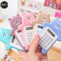 Portable Mini Calculator Pocket Size 8 Digits Display Kawaii Cartoon Ultra-thin Button Cute