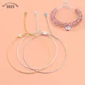 Genuine Real Pure Solid 925 Sterling Silver Bracelet Bangles Women Beads Hand Band DIY Jewelry