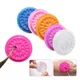 HOT 100pcs Colorful Disposable Plastic Flower Eyelash Holder Sticker Glue Adhesive Pallet For