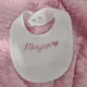 Name Personalised Baby bib 100% cotton White Newborn Baby Saliva Funny Birthday Gift For Baby Boys