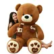 Huggable High Quality 4 Colors Teddy Bear With Scarf Stuffed Animals Bear Plush Toys Doll Pillow