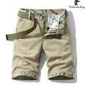 Fashionable Cargo Shorts for Men Summer Casual Multi-Pocket Cotton Shorts Male Camouflage Bermuda