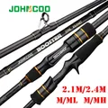 Ex-Fast Fishing Rod 2.1m 2.4m Carbon Rod ML/M 2 Tips 5-28g Spinning Rod Casting Light Jigging Rod 2