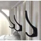 SARIHOSY Wall Hook Black Clothes Hooks Wall Storage Towel Hook Coat Rack for Bathroom Kitchen