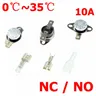 Thermostat Switch 0C 5C 10C 15C 20C 30C 35C DegC 10A NC Normally Close NO Normal Open Thermal Sensor