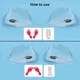 1Pair Silicone XO Leg Correction Insole Fallen Arch Supports Elastic Orthopedic Insoles Foot Posture