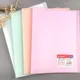 A4 Color Transparent Folder Documents Loose-Leaf Notes Book Student Test Papers Organize and Store