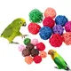 Pet Bird Toys Chewing Toys Bird Rattan Ball Toy For Parrot Budgie Parakeet Cockatiel Chewing Playing