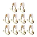 10Pc Clip-on Earring Converter Non-pierced Ear Hoop With Comfort Earring Cushion