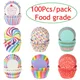 100Pcs Muffin Cake Wrapping Cups Paper Event Party DIY Kitchen Baking Cake Place Mould Cupcake Cake