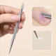 1 PC Double-ended Stainless Steel Cuticle Pusher Nail Manicures Remover Manicure Sticks Tool for