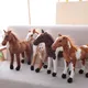 28-40 CM Lifelike 4 Colors Horse Pony Zebra Plush Toys Simulation Wild Animal Doll Children Kids