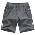 Kids Boys Loose Sport Shorts Bottoms Elastic Waist with Drawstring Zipper Pockets Bermuda Shorts for