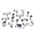 1/2'' RO Water Fitting 16 Types Male Female Thread Coupling Elbow Ball Valve POM Hose PE Pipe