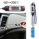 1 PC Car Air Conditioning Thermometer ABS + Metal LCD Screen Electronic Thermometer High Quality