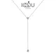 IOGOU Real Moissanite Diamond Necklace For Women Tassel Pendant Top Quality 925 Sterling Silver